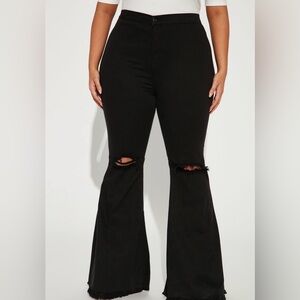 Mystery Solved Extreme Bell Bottom
Jeans - Black